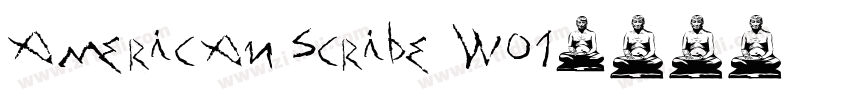 American Scribe W01字体转换